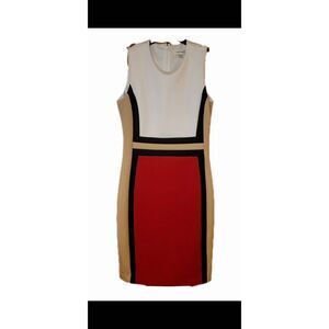 Calvin klein size 6 color block dress